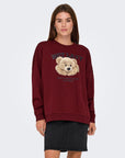 Sweat Estampada - Bordo