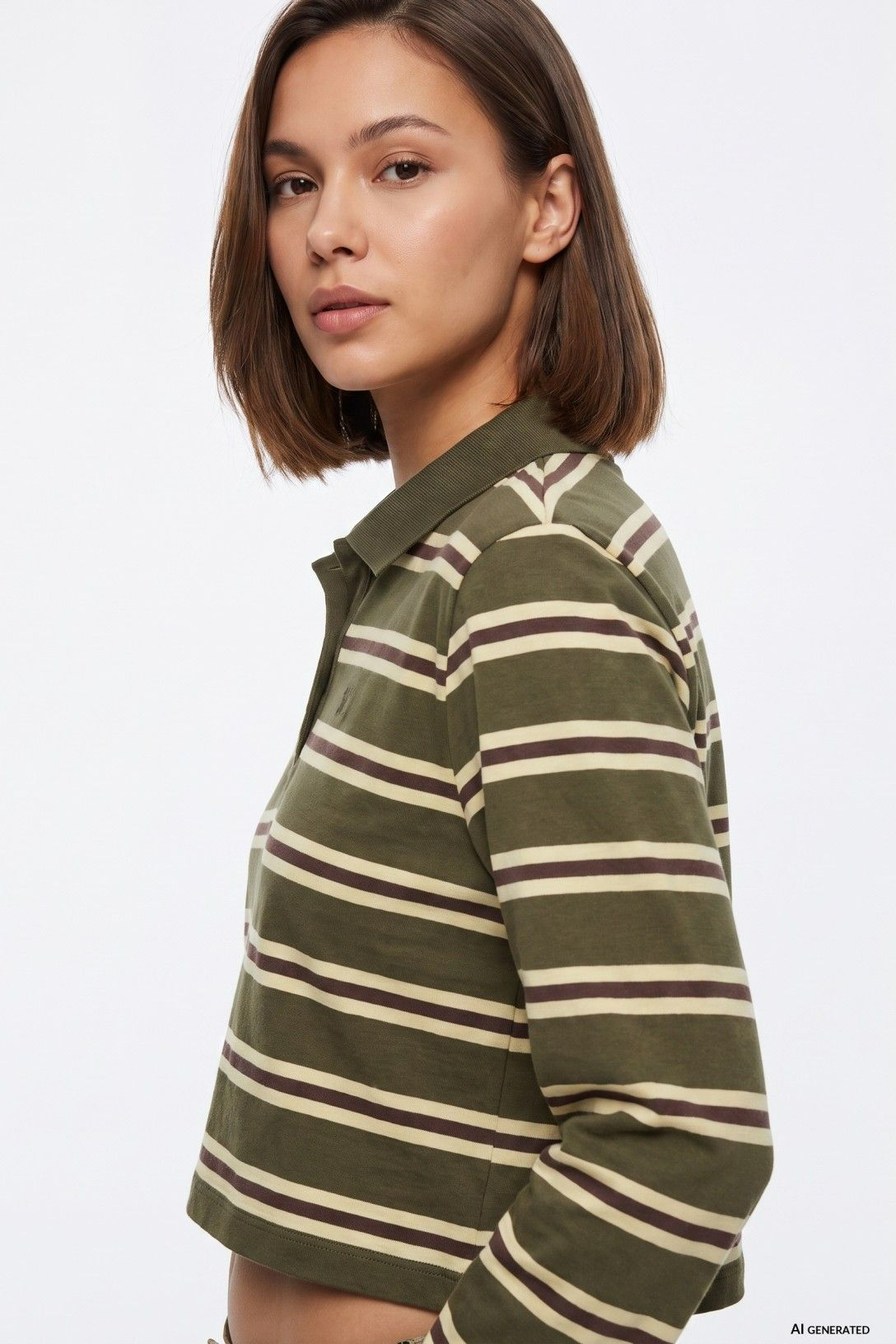 Polo de Manga Comprida - Verde