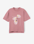 T-shirt Estampada - Rosa