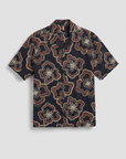 Camisa com Padrão - Preto