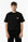 T-shirt com Estampado Traseiro - Preto