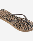 Havaianas Slim Animal Print - Castanho