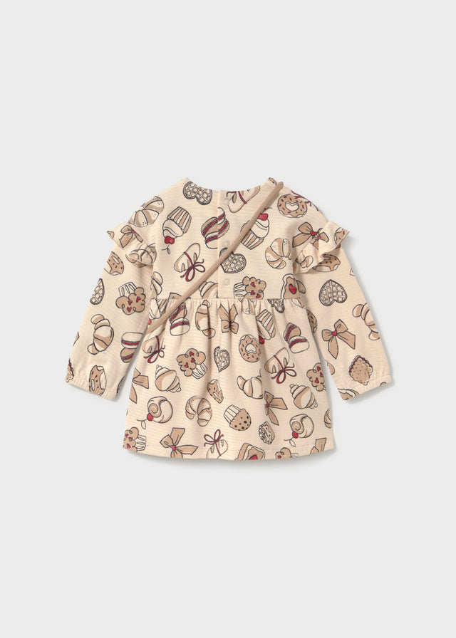 Dress with Handbag - Beige