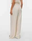 Calças Wide Leg - Bege