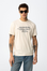 T-shirt Estampada - Bege