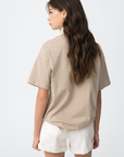 T-shirt Estampada - Bege