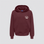Hoodie com Estampado Traseiro - Bordo