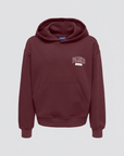 Hoodie com Estampado Traseiro - Bordo