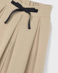 Calças com Laço - Bege