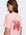 T-shirt com Estampado Traseiro - Rosa
