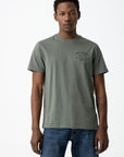 T-shirt com Estampado Traseiro - Verde