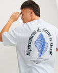 T-shirt com Estampado Traseiro - Branco