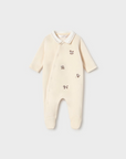 Babygrow com Pé - Bege