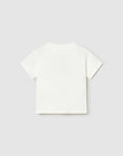 T-shirt com Aplicações - Branco