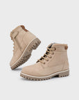 Botins montanha nobuck - Bege