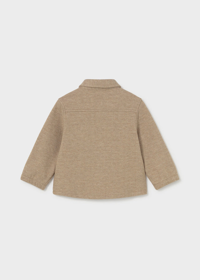 Sobrecamisa com Bolso - Bege