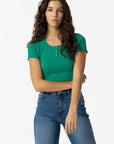 T-shirt Crop Top - Verde