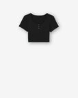 T-shirt Crop Top - Preto