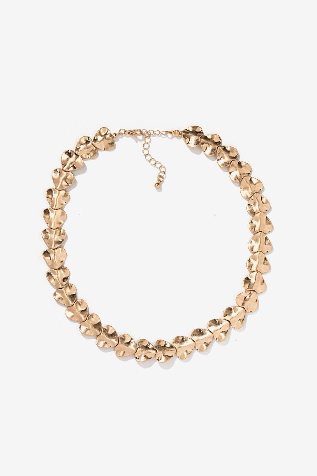 Colar Corações - Dourado