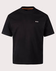 T-shirt com Estampado Traseiro - Preto