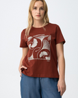 T-shirt Estampada - Vermelho