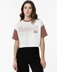 T-shirt Crop Top - Castanho