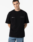 T-shirt com Estampado Traseiro - Preto