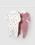 Pack de 2 Babygros - Rosa Velho