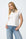 T-shirt Decote em V - Branco