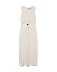 Vestido Midi Cut Out - Crú