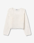 Top de Malha Perfurada - Branco