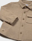Sobrecamisa com Bolso - Bege