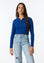 Polo Cropped - Azul