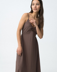 Vestido Midi - Castanho