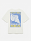 T-shirt com Estampado Traseiro - Azul Médio
