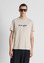 T-shirt com Logo - Bege