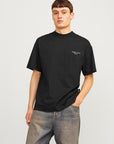 T-shirt com Estampado Traseiro - Preto