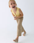 Pantalones anchos - Beige