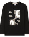 Sweatshirt com Logo BOSS - Preto