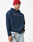 Sudadera con estampado en la espalda - Azul marino
