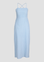Vestido com Padrão - Azul Claro