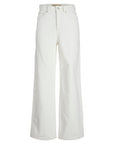 Calças de Ganga Wide Leg - Branco