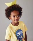 T-shirt Estampada - Amarelo
