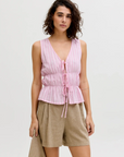 Top de Linho - Rosa