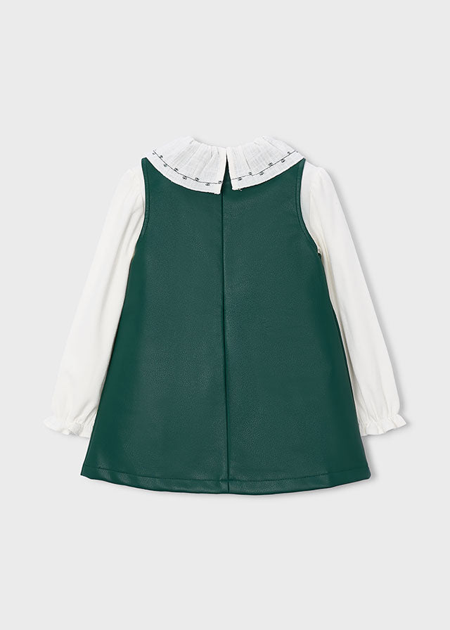 Vestido Combinado - Verde