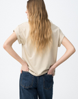 T-shirt Estampada - Bege