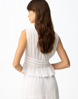 Top com Decote em V - Branco