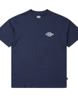 T-shirt com Estampado Traseiro - Azul Médio