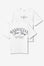 T-shirt com Estampado Traseiro - Branco