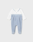 Babygro Aveludado - Azul Claro